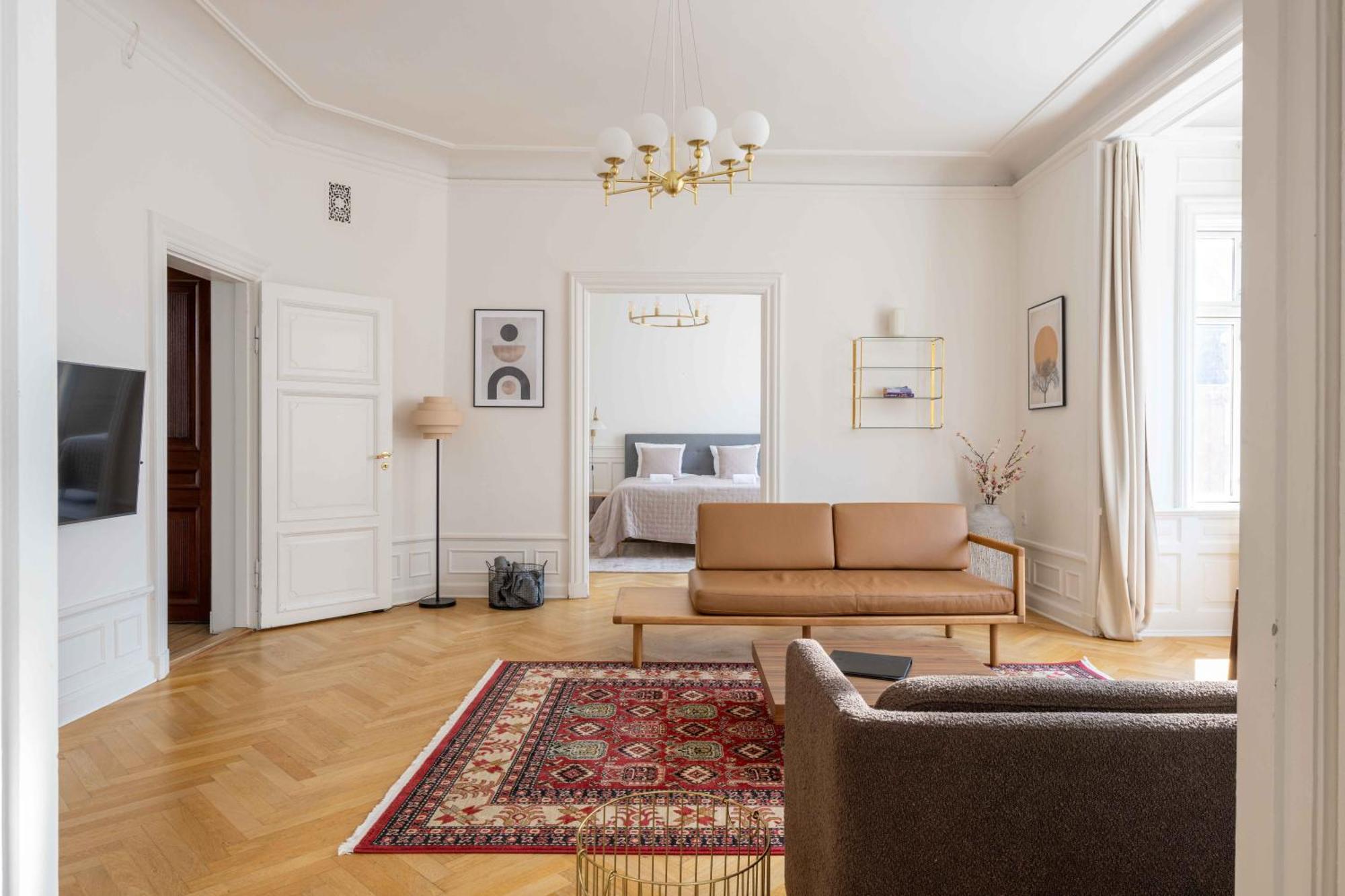 Lovely 3Br Manor Apartment 5 Min From Tivoli Gardens Копенхаген Екстериор снимка